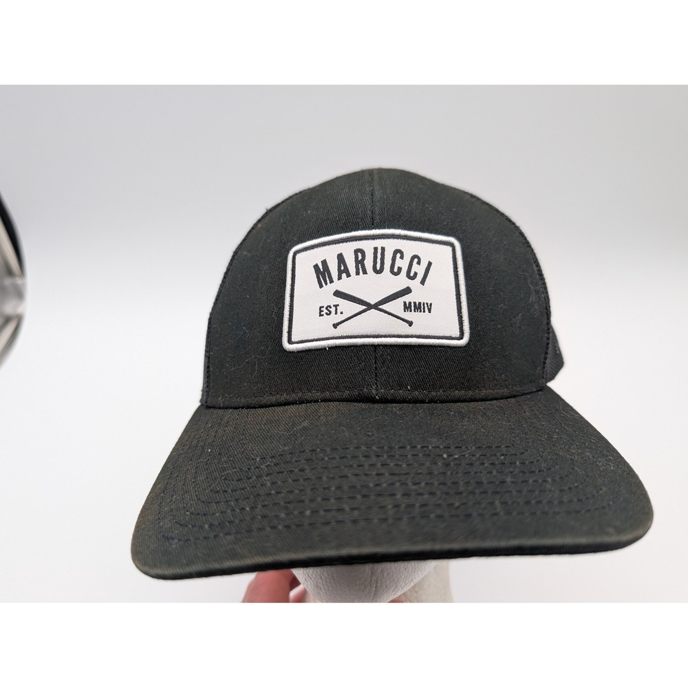 Marucci Pro Series Trucker Hat Black Mesh Snapback Baseball Cap OSFM